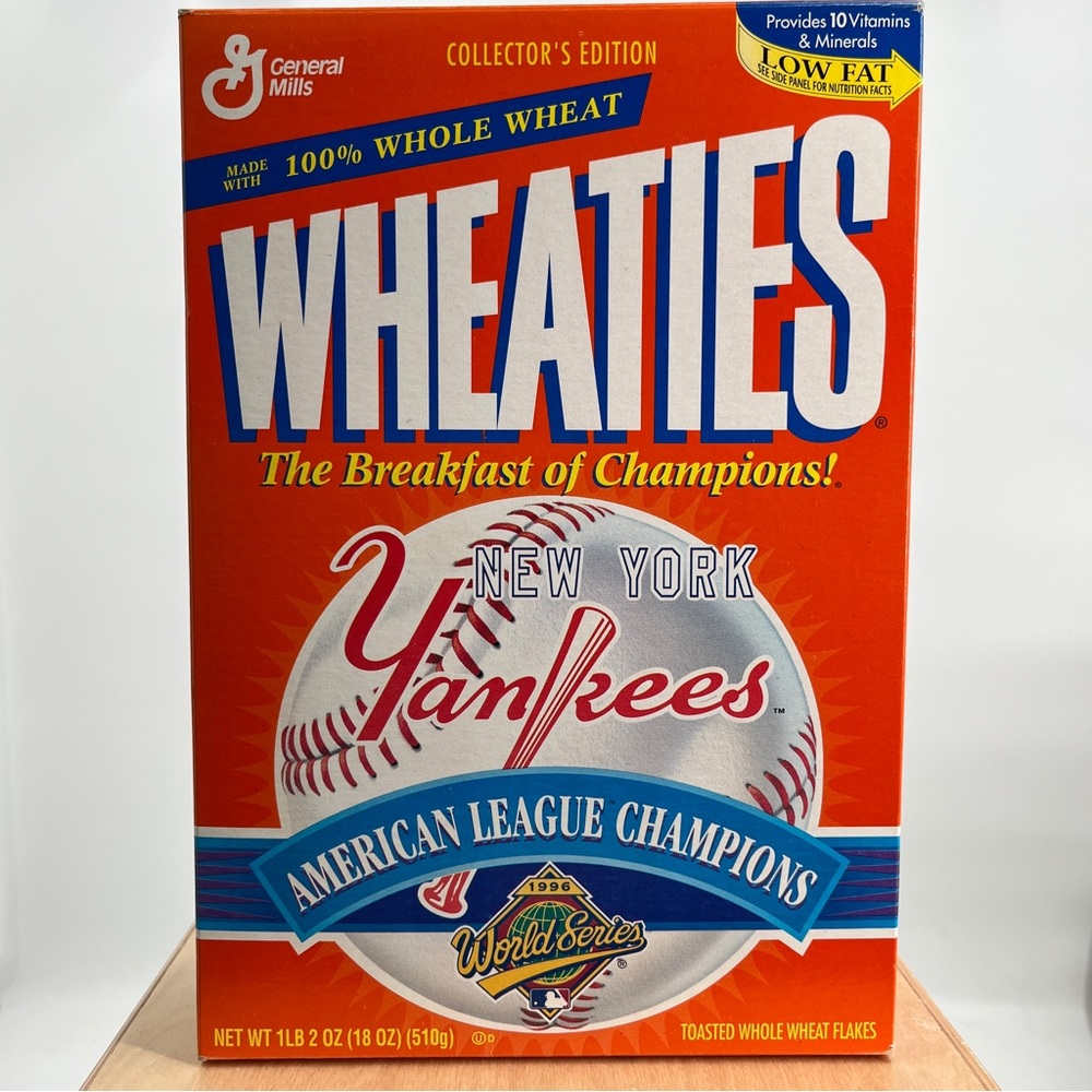 New York Yankees Wheaties Cereal Box Not Opened